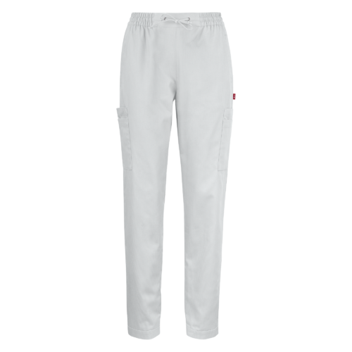 Unisex housut valkoinen puuvillasekoite